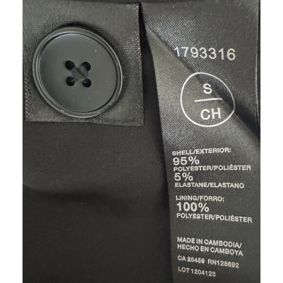 Steve Madden Blazer Small Black Blazer Suit Sports Jacket Boyfriend Chic Office - Picture 10 of 10